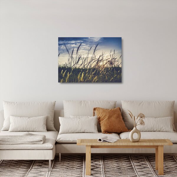 Tablou pe sticlă cu flori de câmp (70x50 cm)