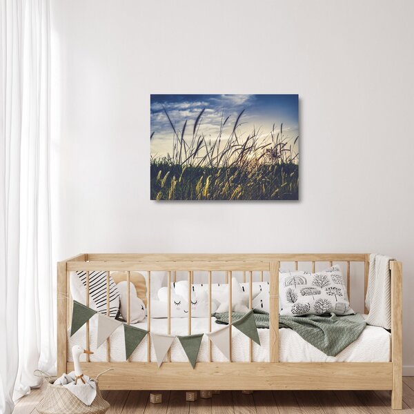 Tablou pe sticlă cu flori de câmp (70x50 cm)