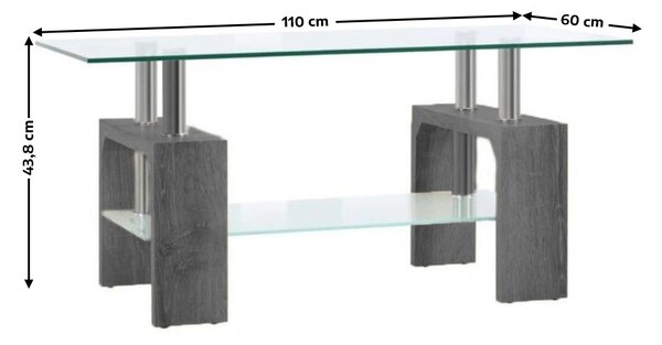 Masuta Cafea CT345 Gri