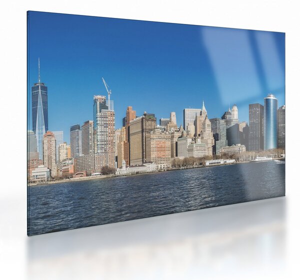 Tablou pe sticlă - Manhattan în New York (70x50 cm)