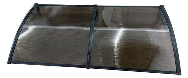 Copertină ECO 240x60 cm din policarbonat – Negru/Bronz