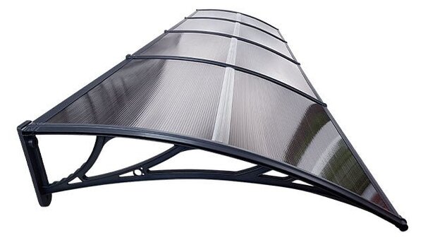 Copertină ECO 360x150 cm din policarbonat – Negru/Bronz