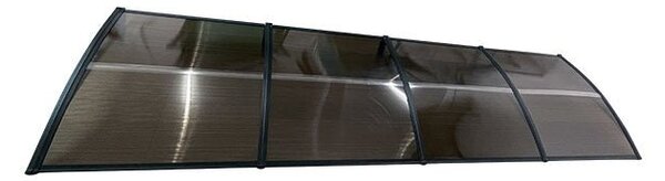 Copertină ECO 360x150 cm din policarbonat – Negru/Bronz