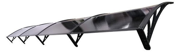 Copertină ECO 400x80 cm din policarbonat – Negru/Antracit