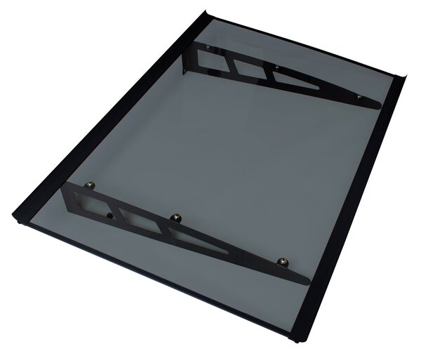 Copertină VIVIEN PRO 120x80 cm din aluminiu și plexiglas – Negru/Antracit