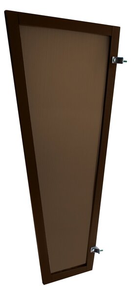Copertină FLUX PRO 130x53x30 cm din policarbonat – Maro/Bronz