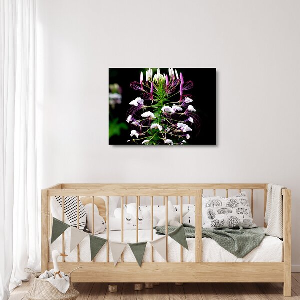 Tablou pe sticlă cu floare (70x50 cm)