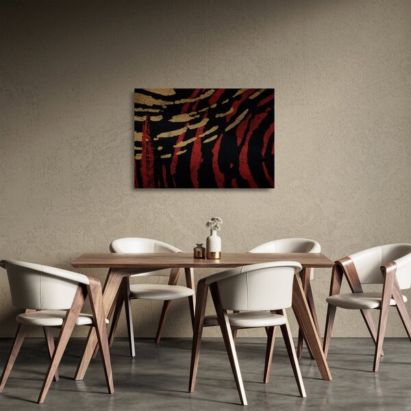 Tablou pe sticlă cu abstracție (70x50 cm)
