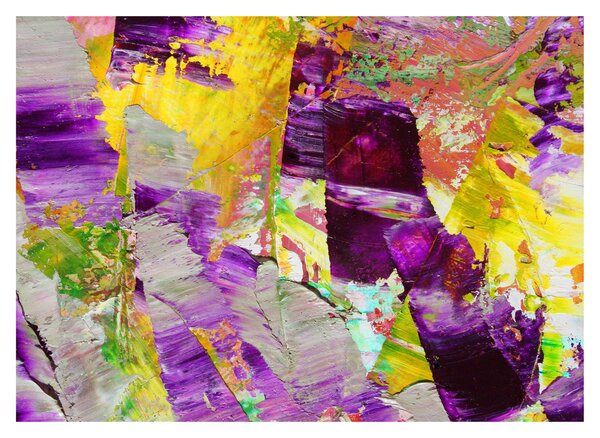 Tablou pe sticlă cu abstracție - pictura (70x50 cm)