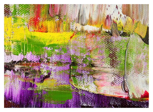 Tablou pe sticlă cu abstracție - pictura (70x50 cm)
