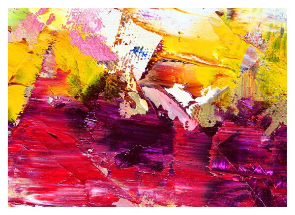Tablou pe sticlă cu abstracție - pictura (70x50 cm)