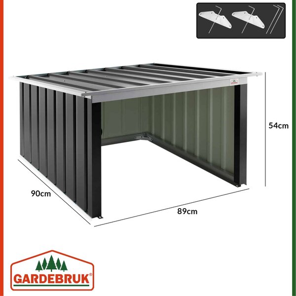 Deuba Garaj pentru robot de tuns gazon 89x90x54 cm - antracit