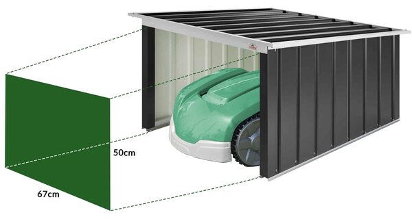 Deuba Garaj pentru robot de tuns gazon 89x90x54 cm - antracit