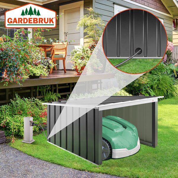Deuba Garaj pentru robot de tuns gazon 89x90x54 cm - antracit