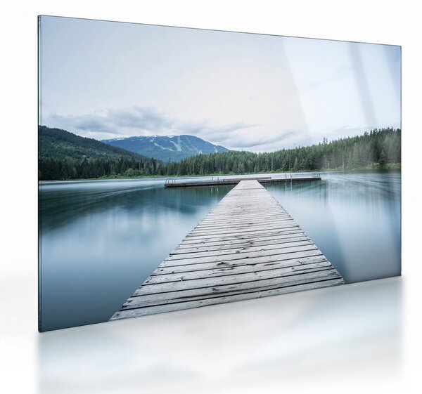 Tablou pe sticlă - O privire din pod (70x50 cm)