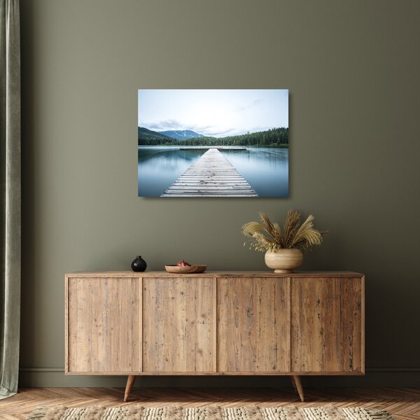 Tablou pe sticlă - O privire din pod (70x50 cm)