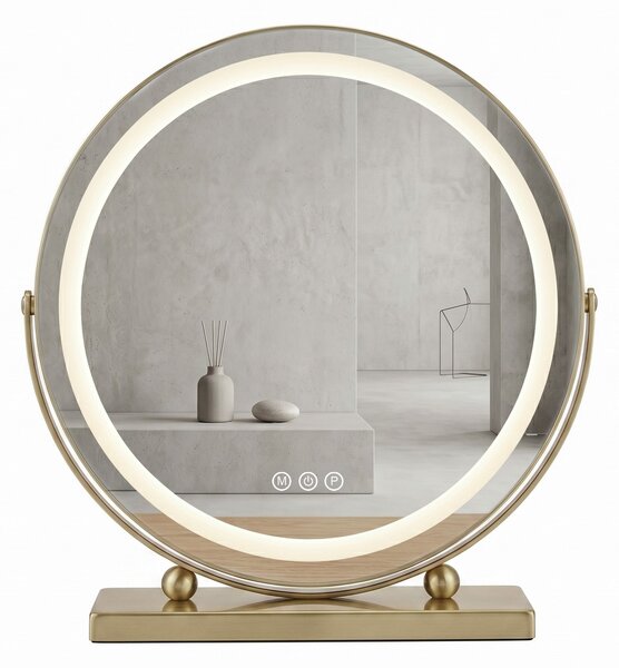 Oglindă LED MAKE-UP L.Gold 50 cm