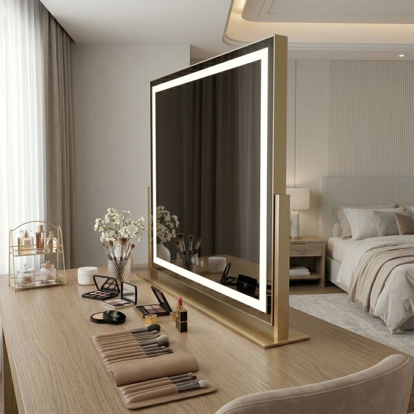 Oglindă LED STUDIO L.Gold 58x45
