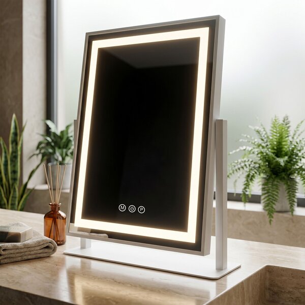 Oglindă LED LUMI White 30x40cm