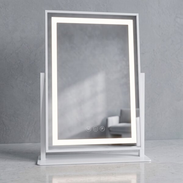 Oglindă LED LUMI White 30x40cm
