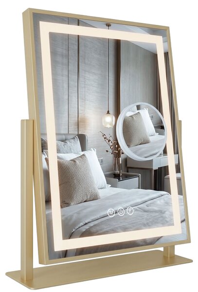 Oglindă LED LUMI L.Gold 30x40cm