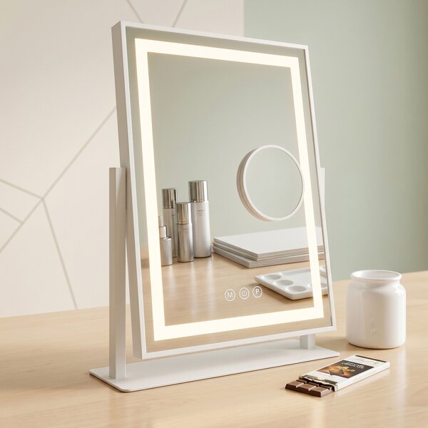 Oglindă LED LUMI White 30x40cm