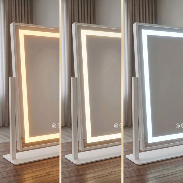 Oglindă LED LUMI White 30x40cm