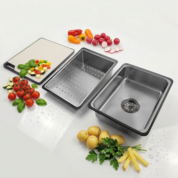 Rea, Chiuvetă multifuncțională din oțel 10 în 1 REA Alonzo Brush Nickel, ZLE-06420