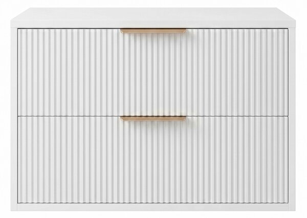 Dulap baie pentru lavoar Rea Mono 60cm White