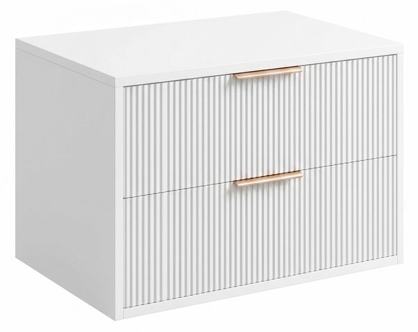 Dulap baie pentru lavoar Rea Mono 60cm White