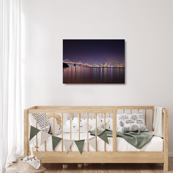 Tablou pe sticlă cu privirea spre San Francisco, California (70x50 cm)