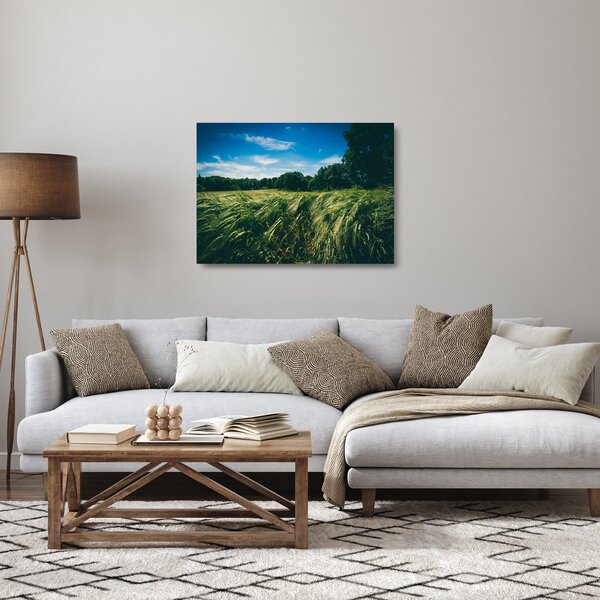 Tablou pe sticlă cu linca și pădure (70x50 cm)
