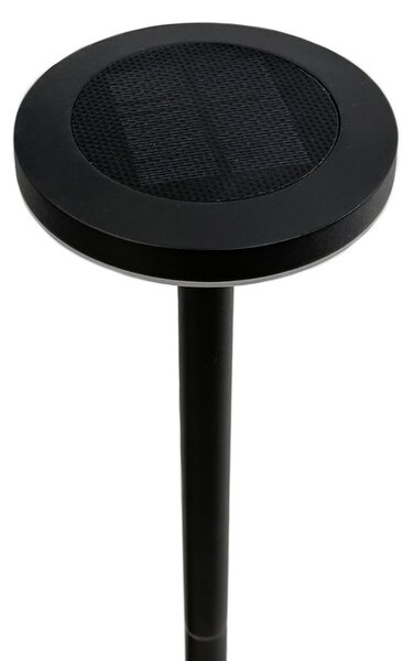 Dyberg Larsen Bornă luminoasă LED pentru alee Otera 50 cm, cu țăruș, IP44, Negru, Aluminiu, Modern, Lumini solare