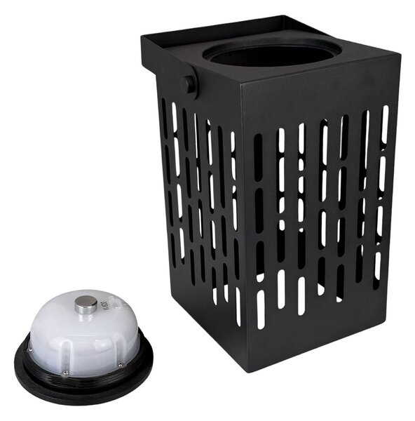 Dyberg Larsen Lanterna solară cu LED Luma, negru, 20 cm, IP44, reglabil, Negru, Metal, Modern, Lumini solare