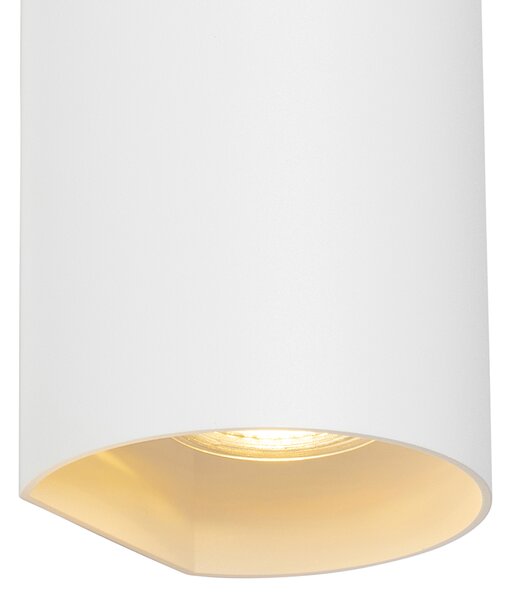 Lampă de perete inteligentă albă rotundă, inclusiv 2 GU10 Wifi - Sabbir
