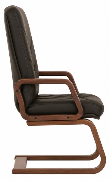 Scaun conferinta MAVIS EXTRA CF, Negru piele naturala