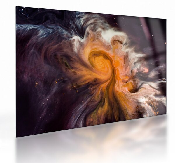 Tablou pe sticlă abstract - universul (70x50 cm)