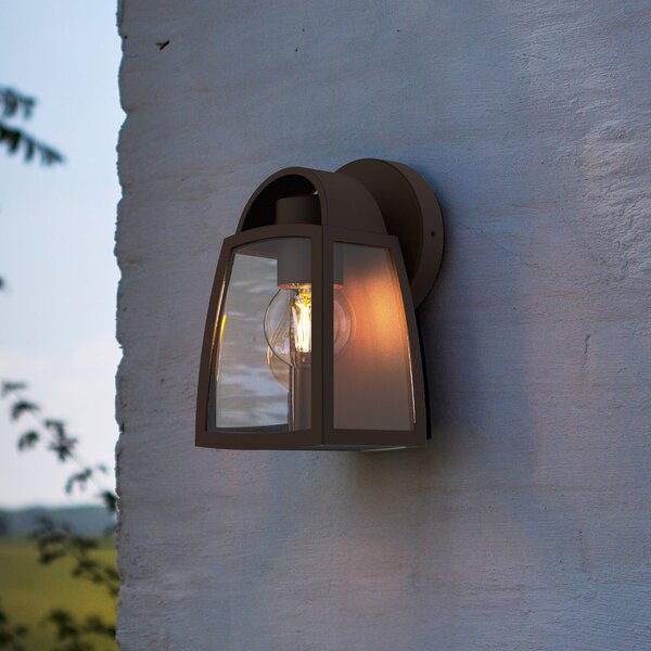 LUTEC Lampă de exterior KELSEY, negru, înălțime 20 cm, metal, IP44, soclu E27, reglabil, Negru, Aluminiu, Modern, Felinar