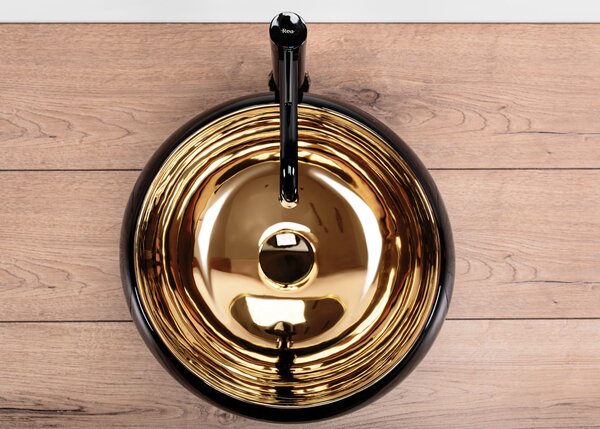Lavoar pe blat REA Luna Gold/Black