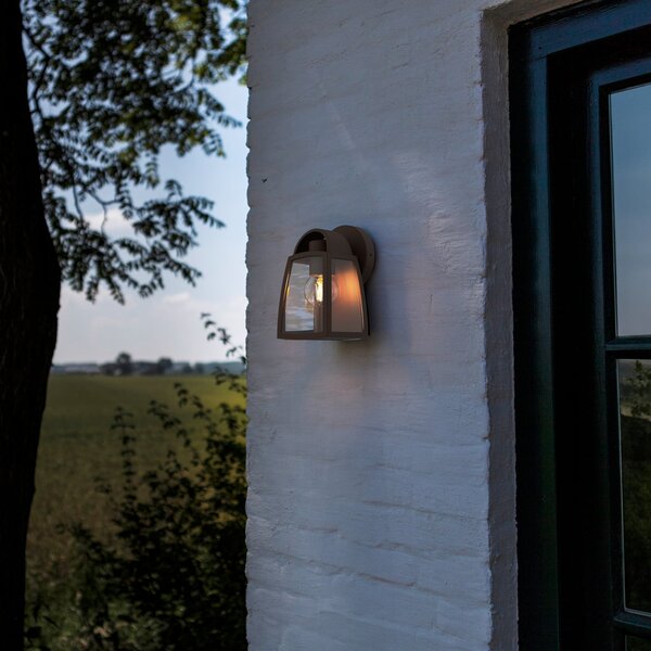 LUTEC Lampă de exterior KELSEY, negru, înălțime 20 cm, metal, IP44, soclu E27, reglabil, Negru, Aluminiu, Modern, Felinar