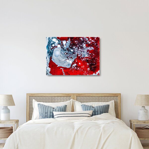 Tablou pe sticlă abstract (70x50 cm)