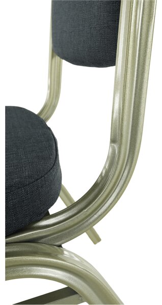 KONDELA Scaun, gri/champagne, ZINA 2 NEW