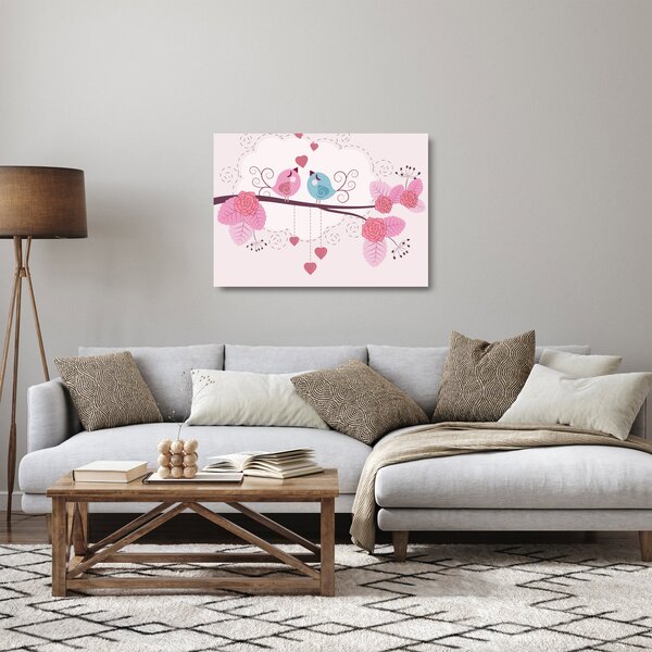 Tablou pe sticlă - Timpul de iubire (70x50 cm)
