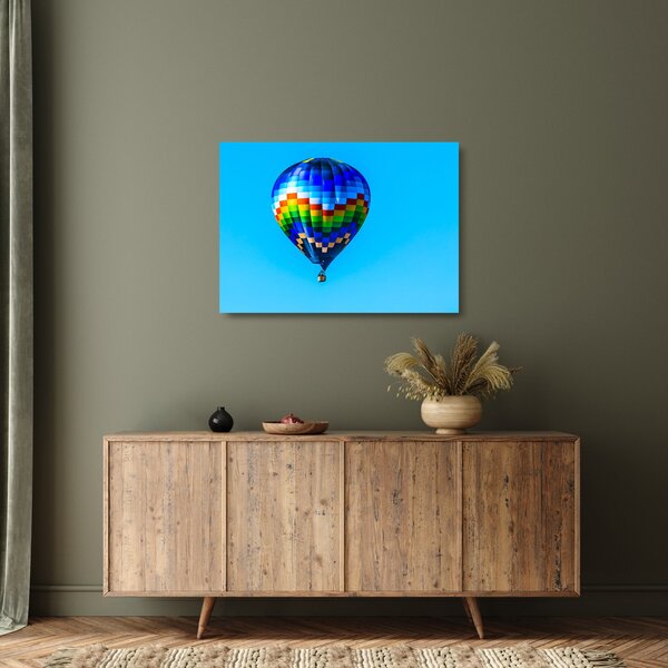 Tablou pe sticlă - Balon cu aer cald (70x50 cm)