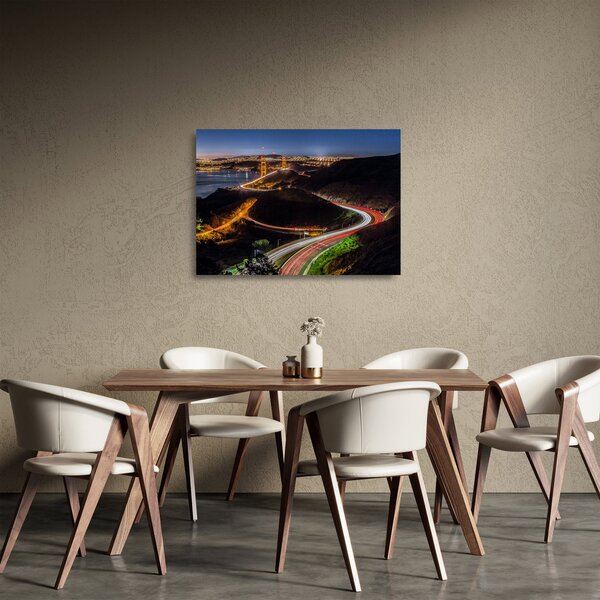 Tablou pe sticlă - Golden Gate Bridge (70x50 cm)