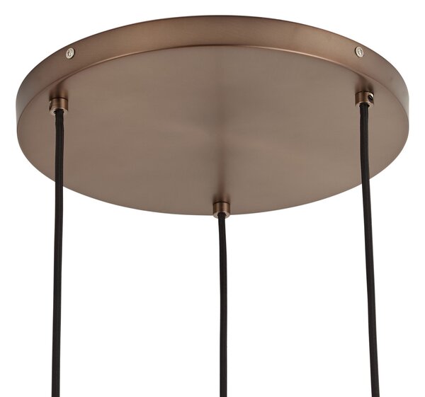 Lampă suspendată de design bronz închis 3 lumini - Ard