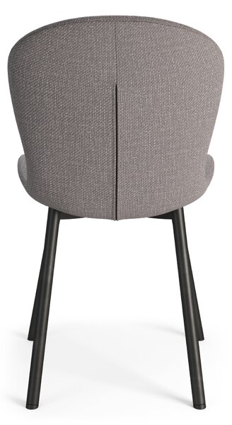 MAZZONI EXPORT FIORA Gri deschis Taupe (material Basel 34) - SCAUN MODERN TAPIȚAT PENTRU SALON/SUFRAGERIE LOFT