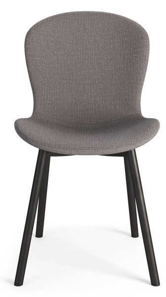 MAZZONI EXPORT FIORA Gri deschis Taupe (material Basel 34) - SCAUN MODERN TAPIȚAT PENTRU SALON/SUFRAGERIE LOFT