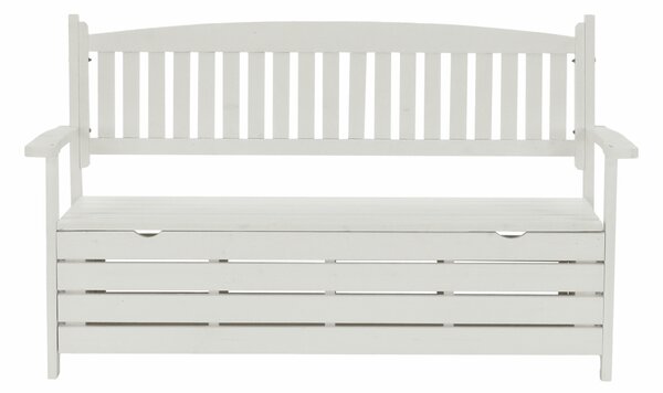 KONDELA Bancă de grădină, alb, 150cm, AMULA