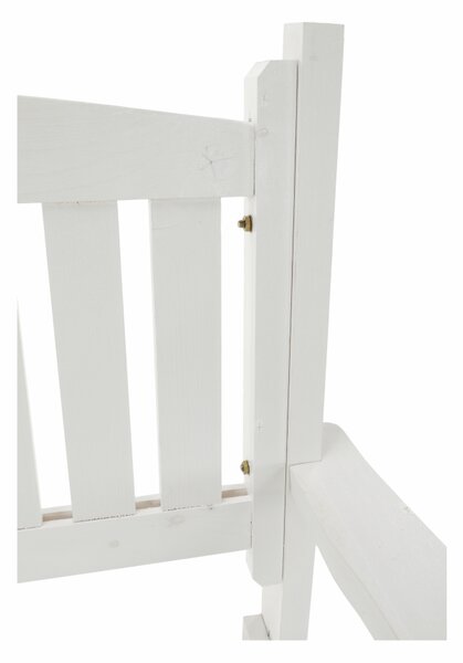 KONDELA Bancă de grădină, alb, 150cm, AMULA